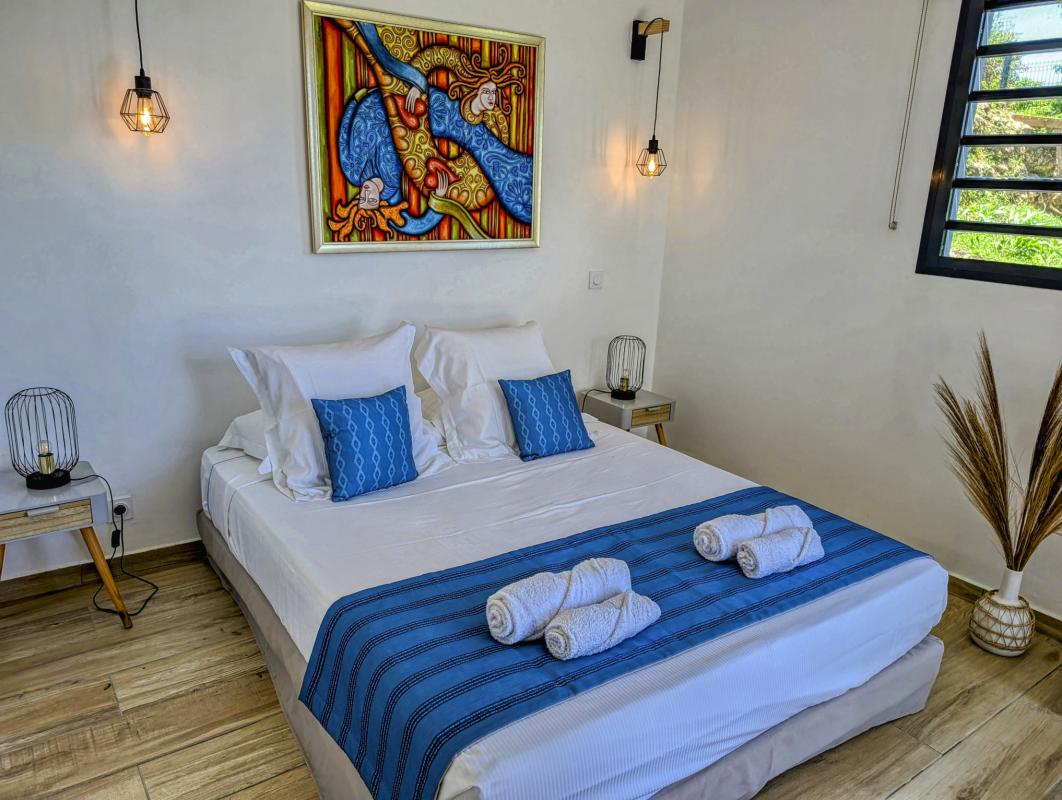 Location villa 10 personnes Sainte Anne Guadeloupe_chambre 3 RDC