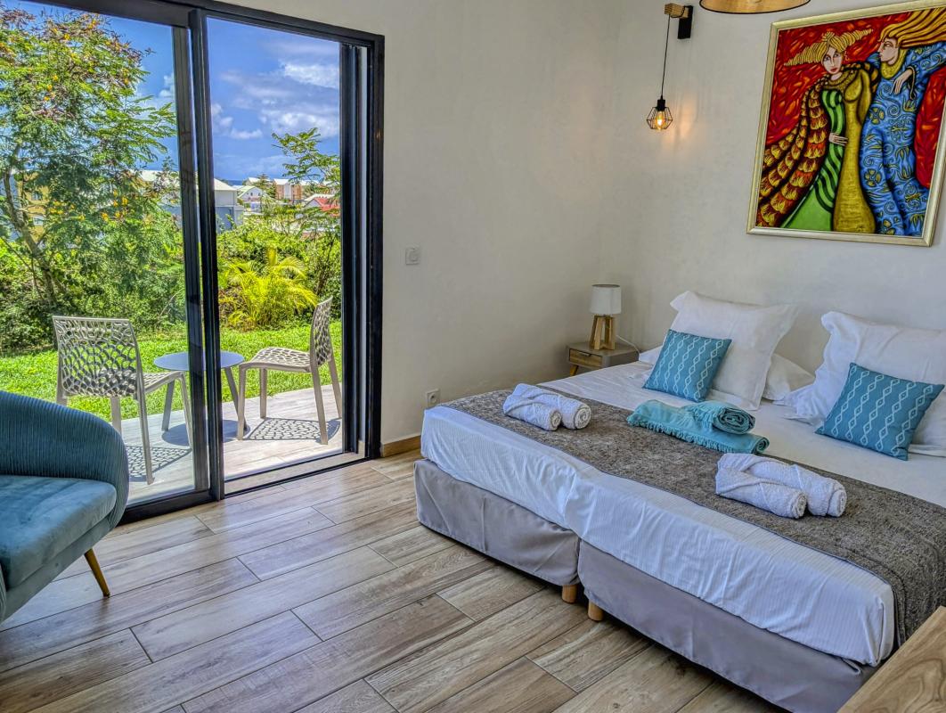 Location villa 10 personnes Sainte Anne Guadeloupe_chambre 4 RDC