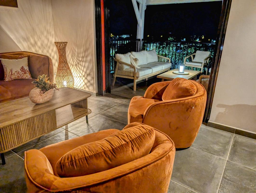 Location villa 10 personnes Sainte Anne Guadeloupe_de nuit vue mer