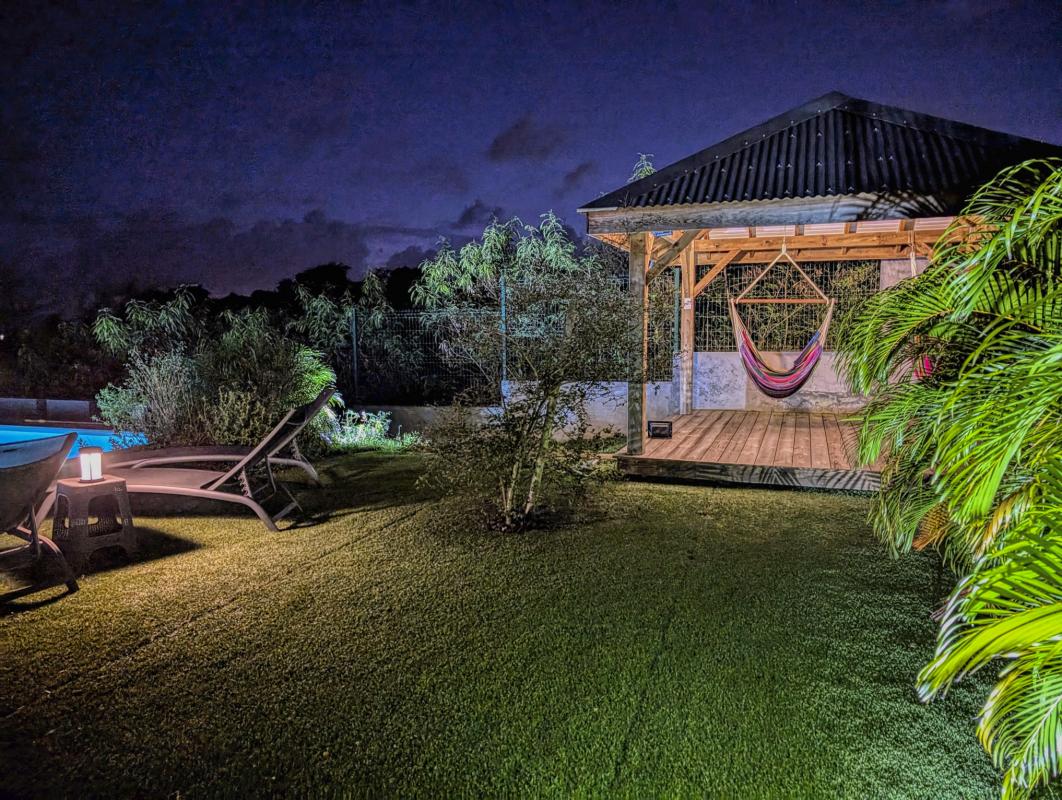 Location villa 10 personnes Sainte Anne Guadeloupe_de nuit vue mer