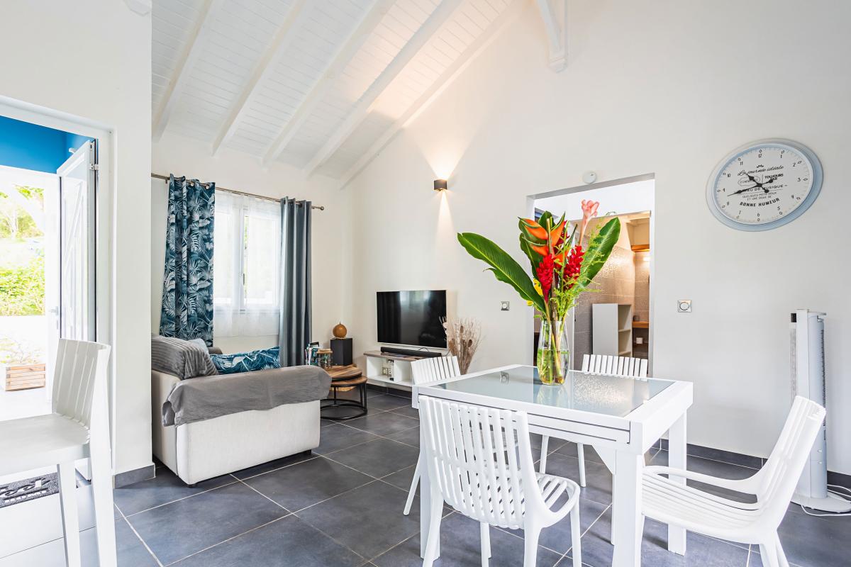 Location villa Sainte Anne piscine 1400m plage guadeloupe - pièce de vie