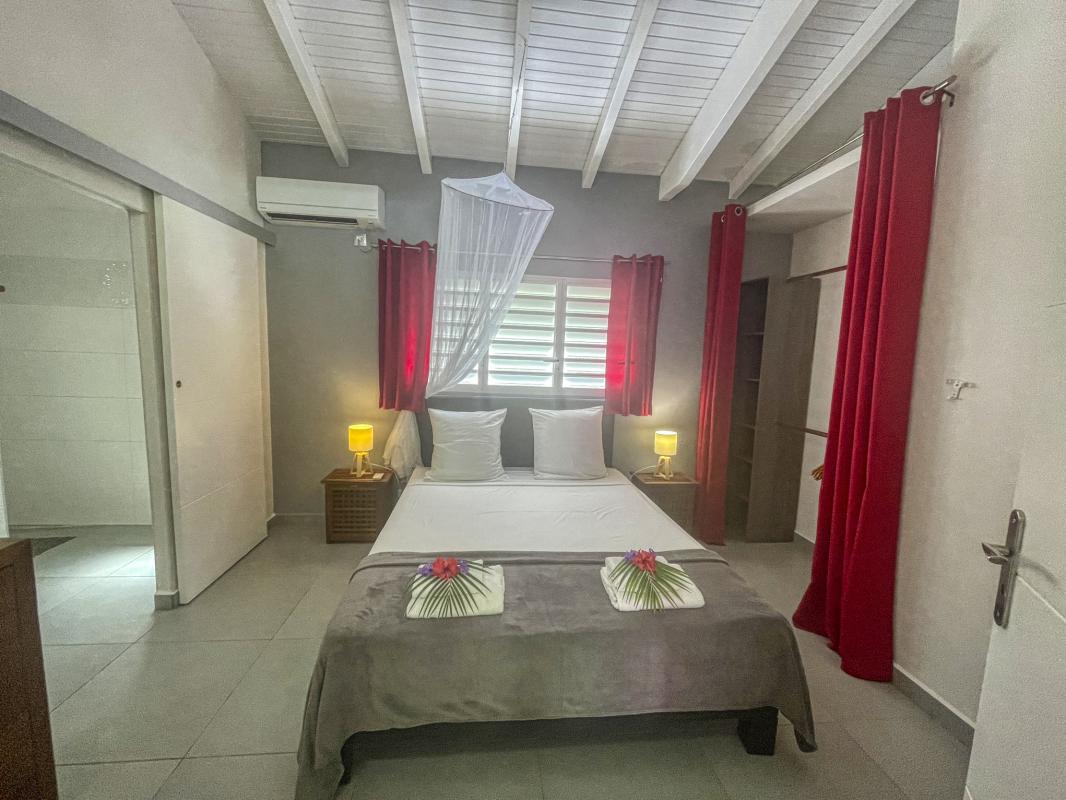 Location villa Saint François Guadeloupe-chambre parentale