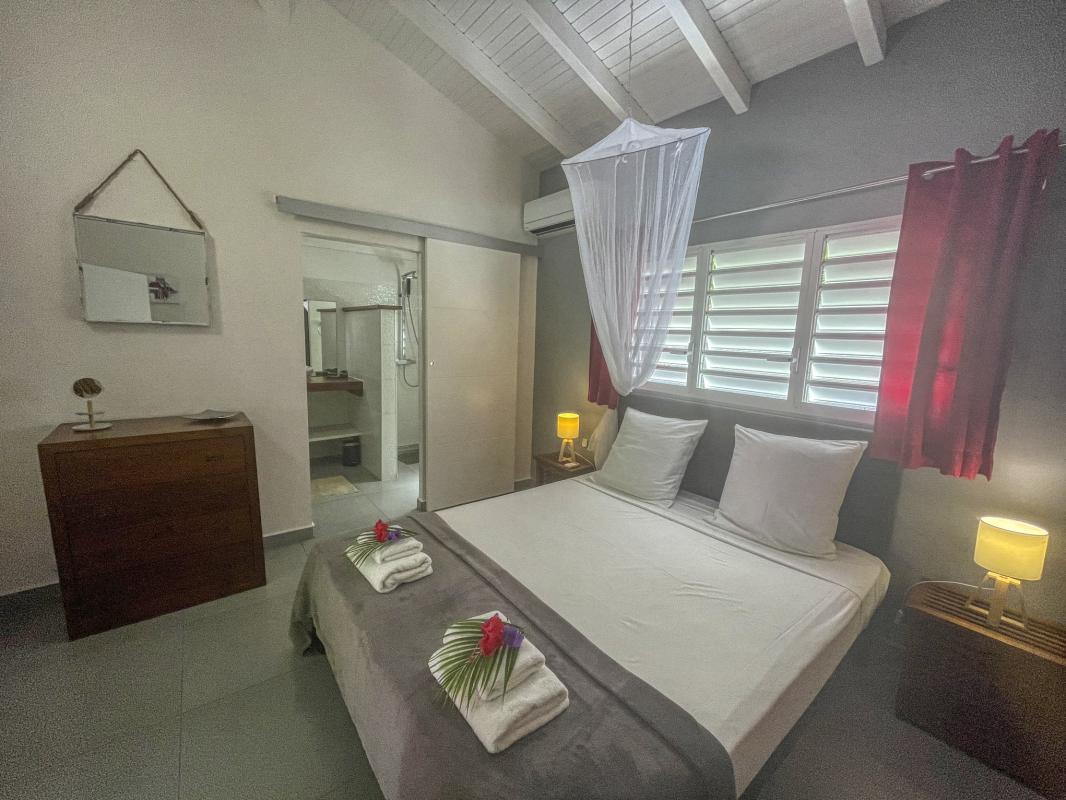 Location villa Saint François Guadeloupe-chambre parentale