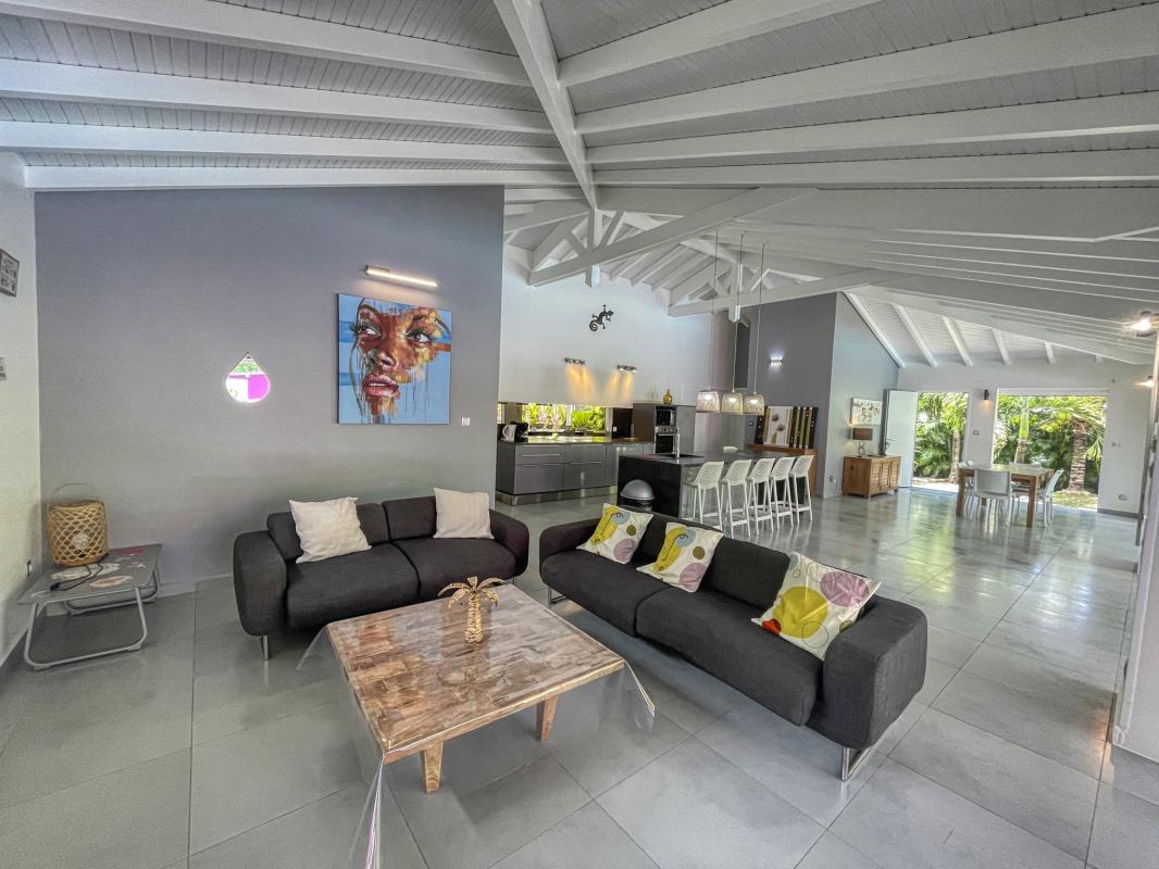 Location villa Saint François Guadeloupe-salon