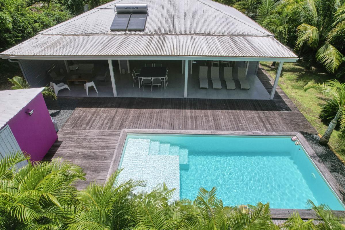 Location villa Saint François Guadeloupe-vue du ciel