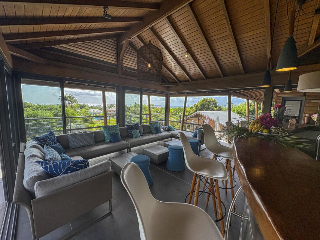 16.location villa piscine Saint François Guadeloupe_pièce de vie