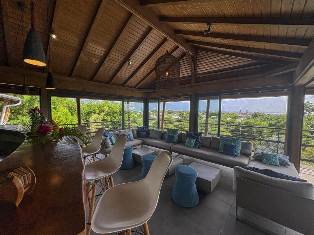 17.location villa piscine Saint François Guadeloupe_pièce de vie