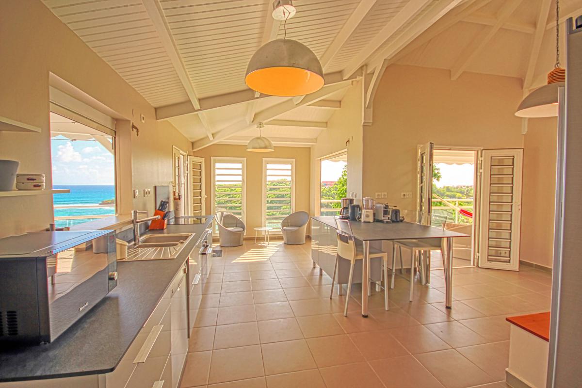 Location villa en Guadeloupe avec vue mer 180° - Vue d'ensemble