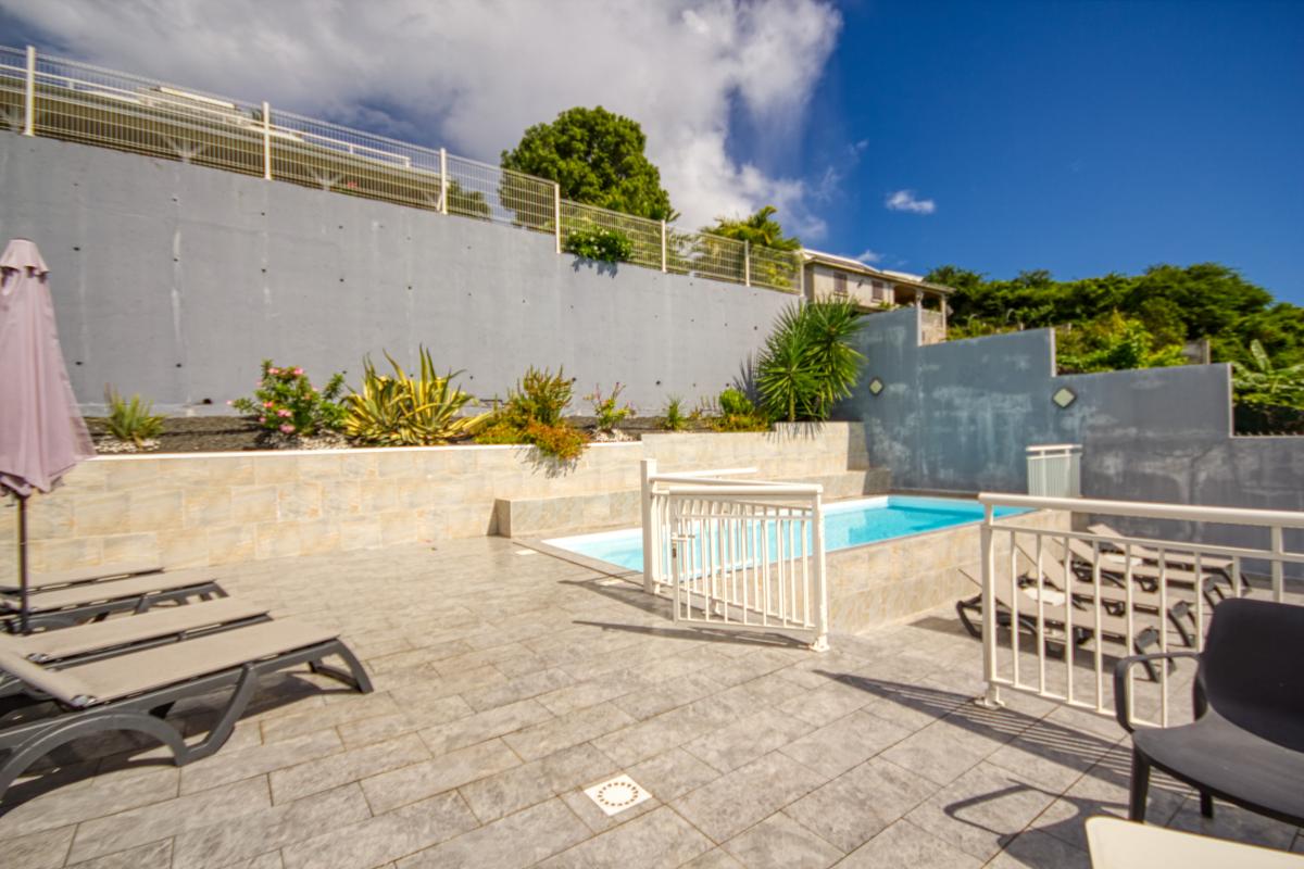 Location villa en Guadeloupe avec vue mer 180° - Vue d'ensemble - St François Guadeloupe