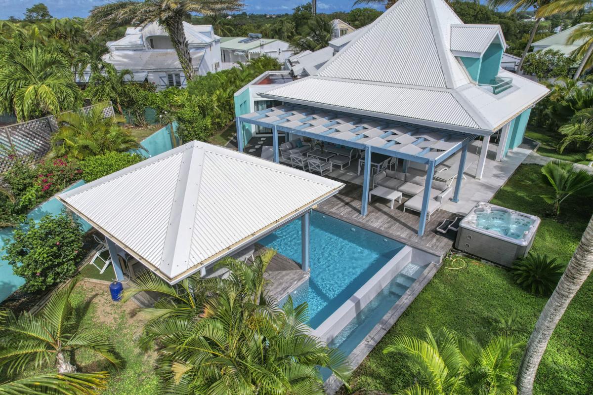 Location villa 4 chambres proximité plage vue mer à St François Guadeloupe__drone-29