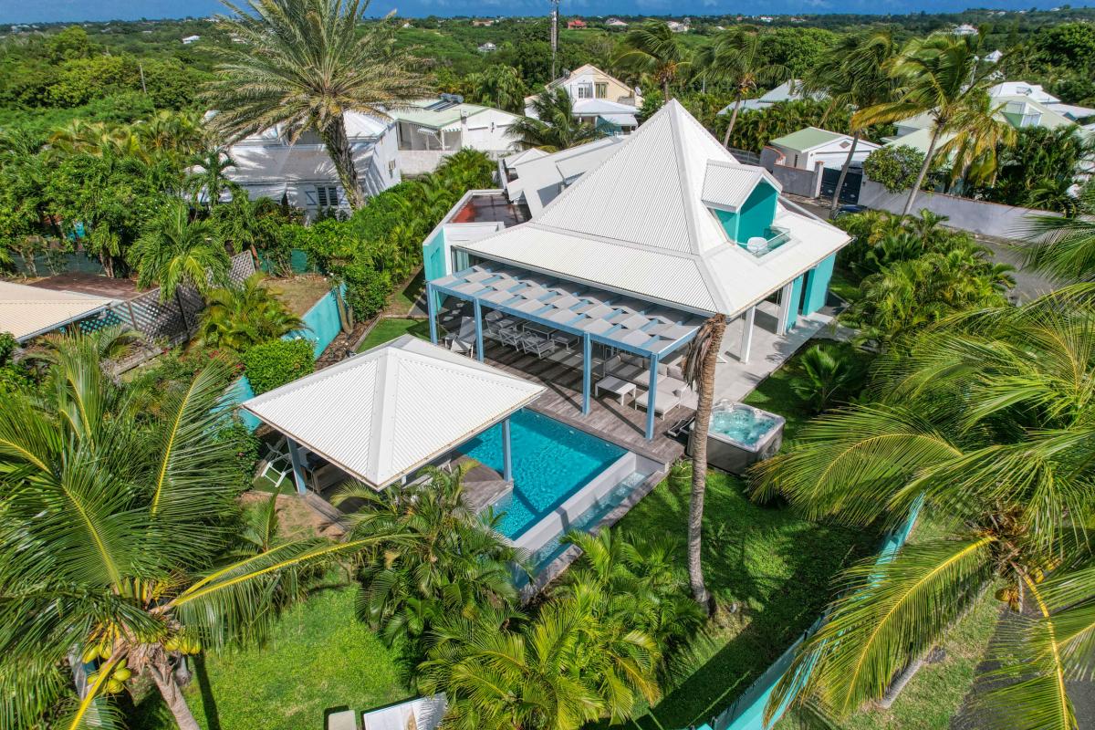 Location villa 4 chambres proximité plage vue mer à St François Guadeloupe__drone-30