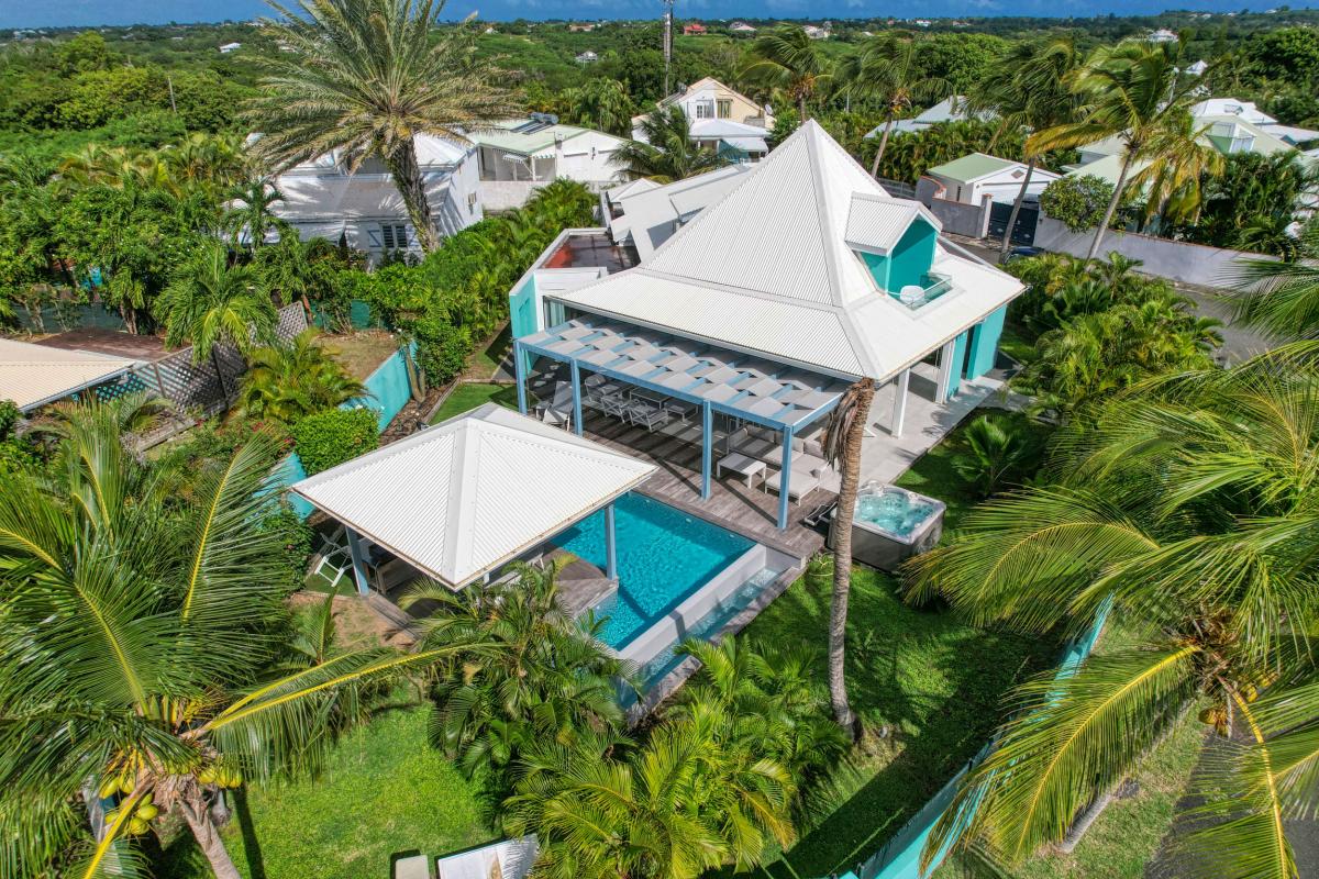 Location villa 4 chambres proximité plage vue mer à St François Guadeloupe__drone-30