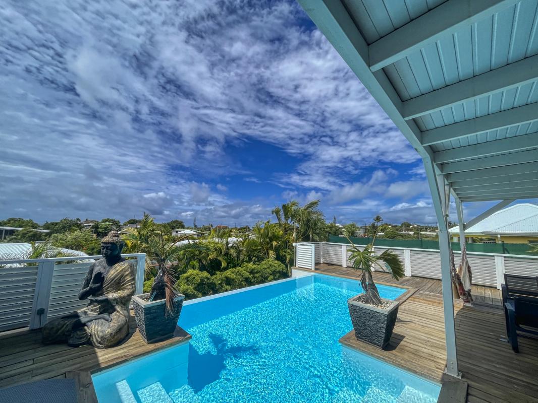 Location Villa 6 personnes avec piscine Saint François Guadeloupe-piscine