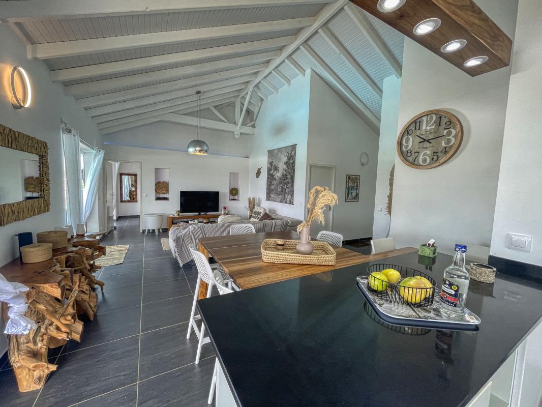 Location Villa 6 personnes avec piscine Saint François Guadeloupe-séjour