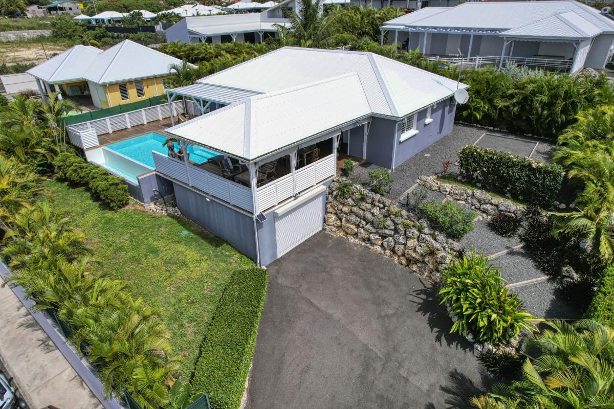 Location Villa 6 personnes avec piscine Saint François Guadeloupe-vue ensemble