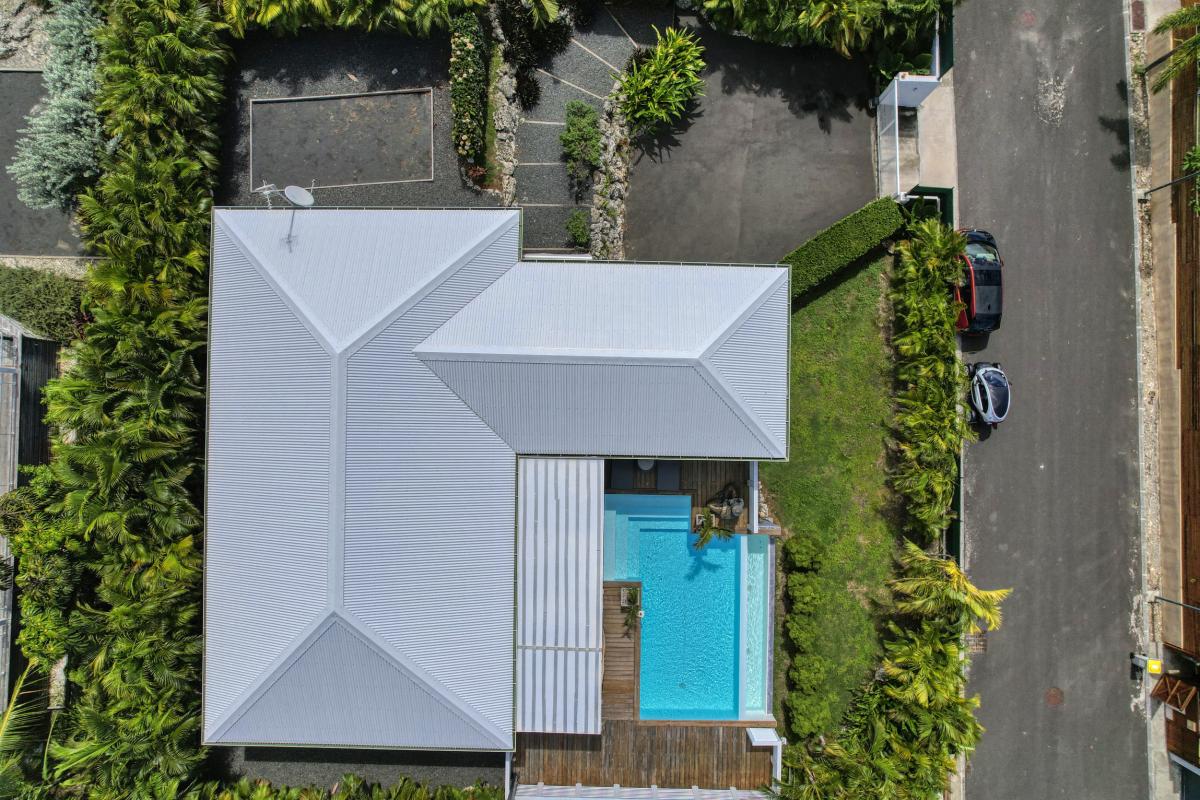 Location Villa 6 personnes avec piscine Saint François Guadeloupe-vue ensemble