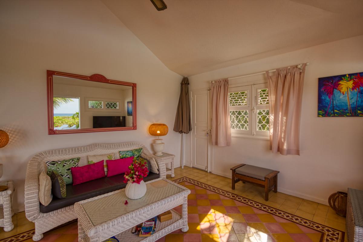 Location villa 3 chambres pour 4-6 personnes à St François en Guadeloupe avec vue mer et piscine
