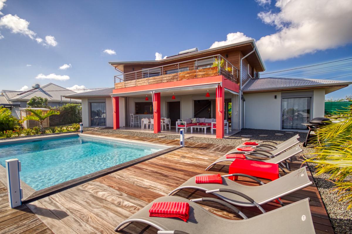 Guadeloupe St François villa à louer pour 8 personnes avec piscine et vue mer