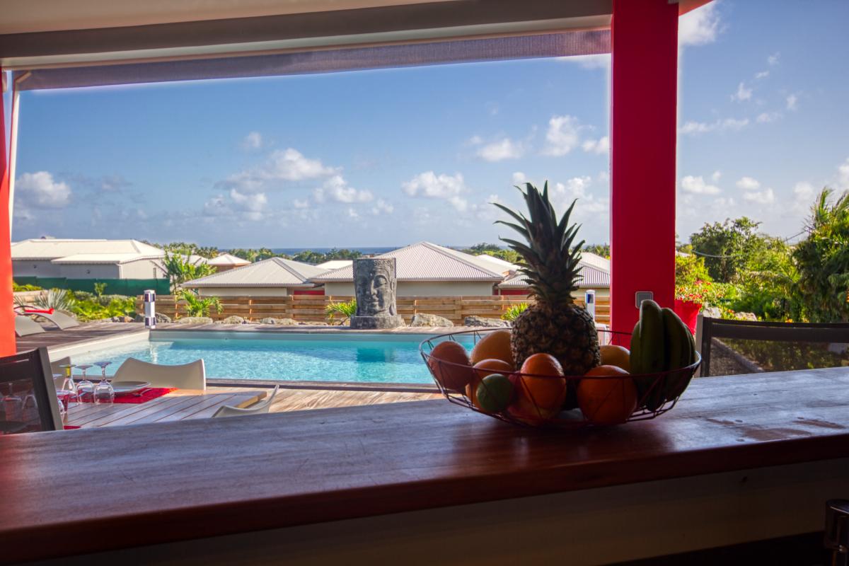 Guadeloupe St François villa à louer pour 8 personnes avec piscine et vue mer