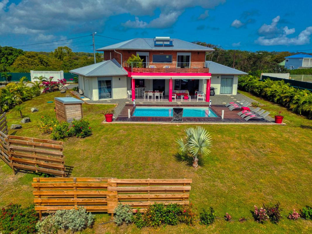 Guadeloupe St François villa à louer pour 8 personnes avec piscine et vue mer