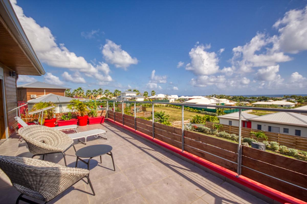 Guadeloupe St François villa à louer pour 8 personnes avec piscine et vue mer