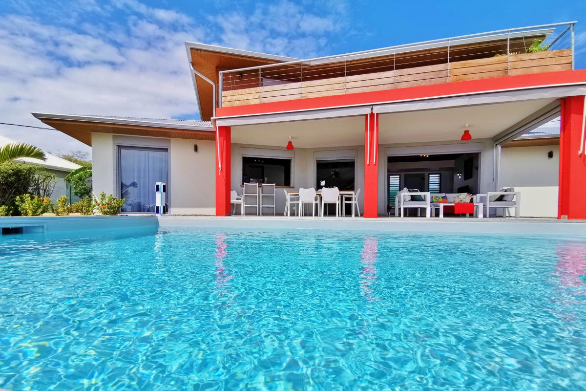 Guadeloupe St François villa à louer pour 8 personnes avec piscine et vue mer