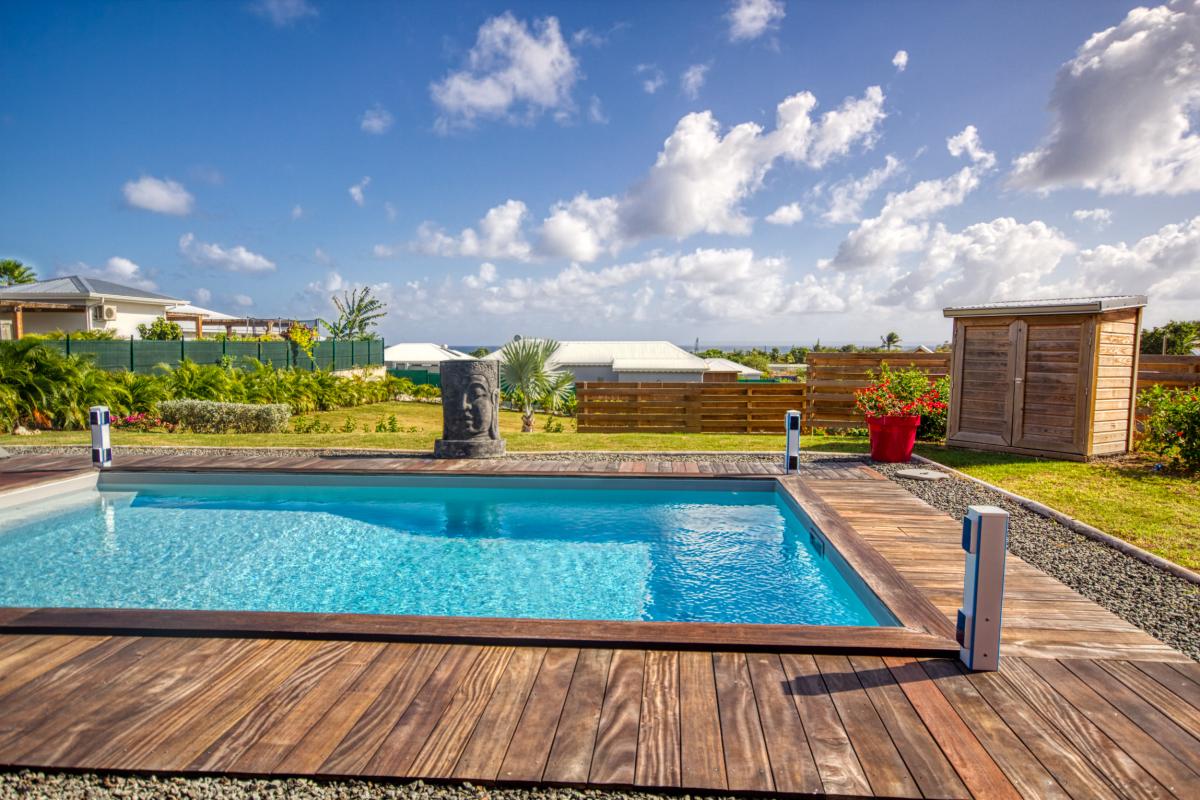 Guadeloupe St François villa à louer pour 8 personnes avec piscine et vue mer