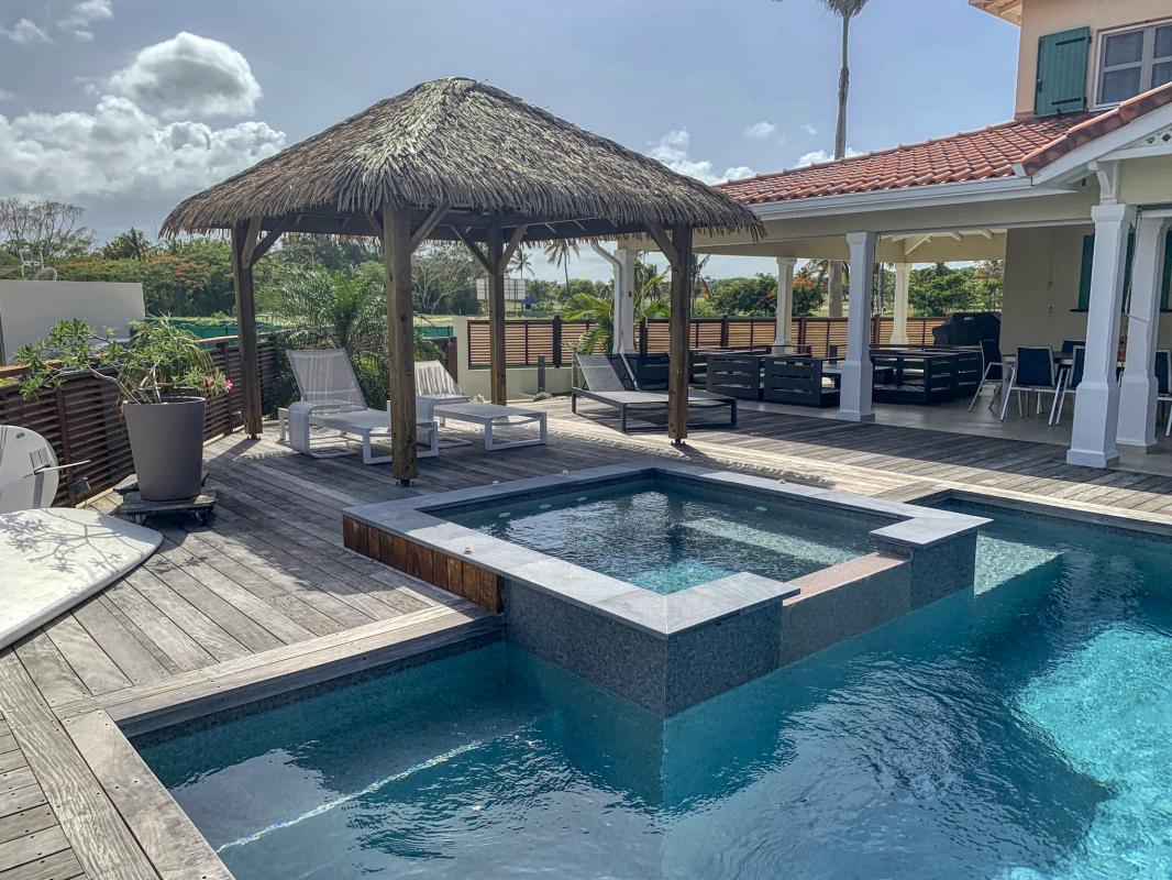  Location Villa Guadeloupe Saint François - Villa 4 chambres 8 personnes - Piscine - Vue Mer - Les pieds dans l'eau