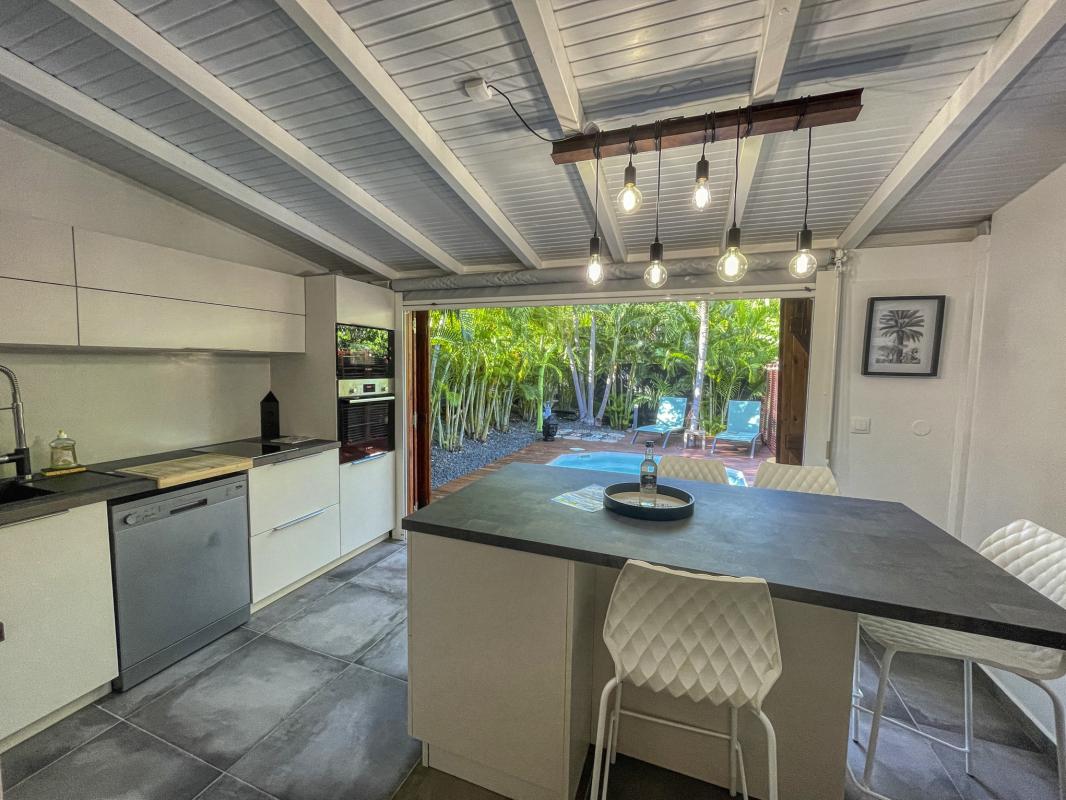 Location villa 4 personnes Saint François Guadeloupe-cuisine