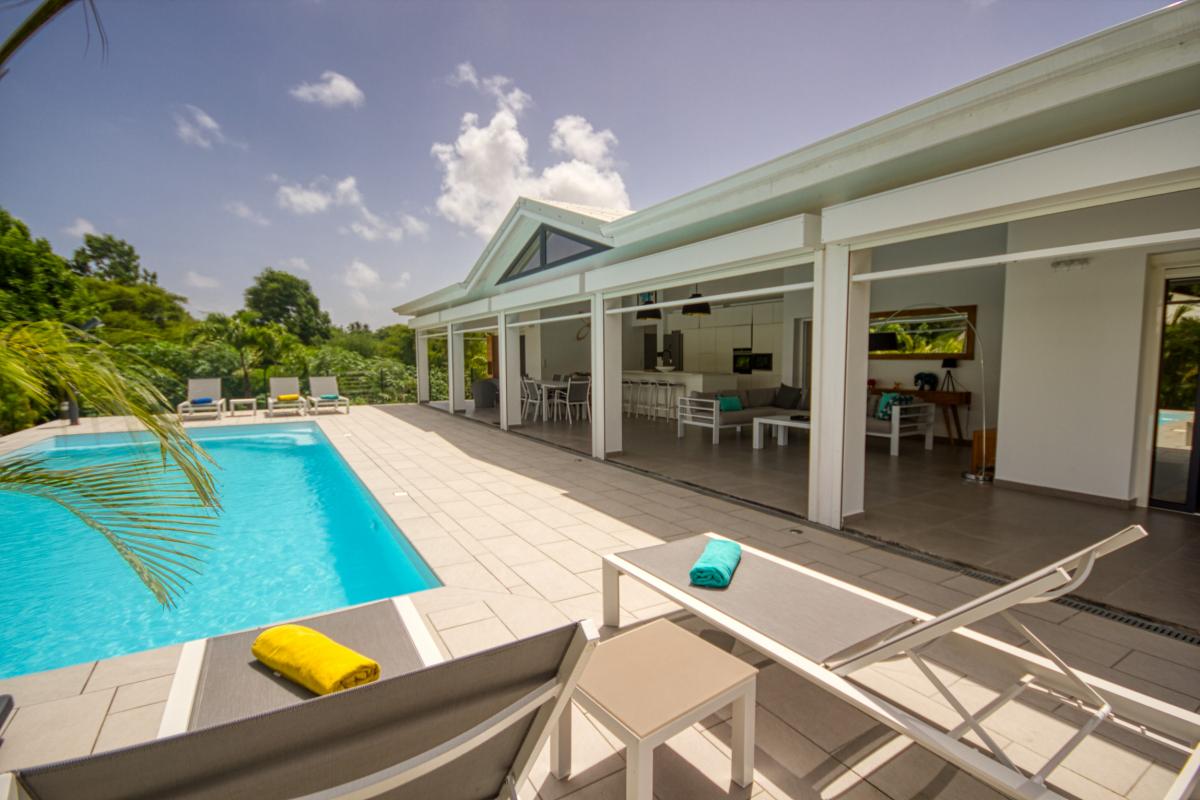 Villa 4 chambres pour 8 personnes avec piscine à louer à saint françois en guadeloupe