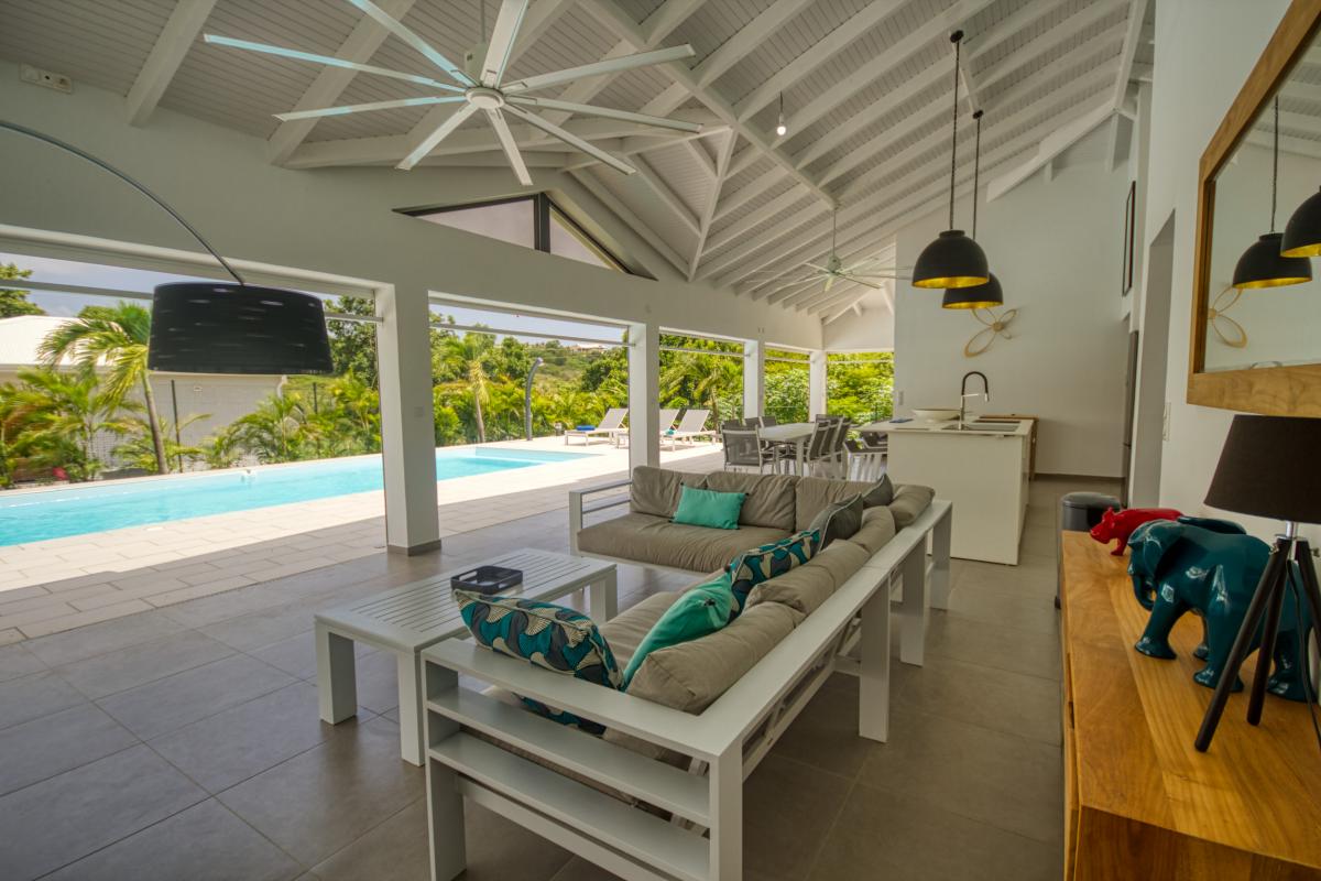 Villa 4 chambres pour 8 personnes avec piscine à louer à saint françois en guadeloupe