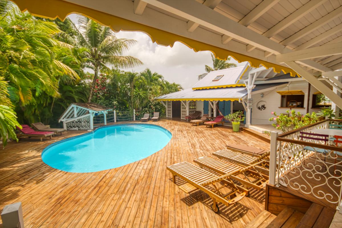 Location villa 7 chambres pour 16 personnes avec piscine Saint François Guadeloupe