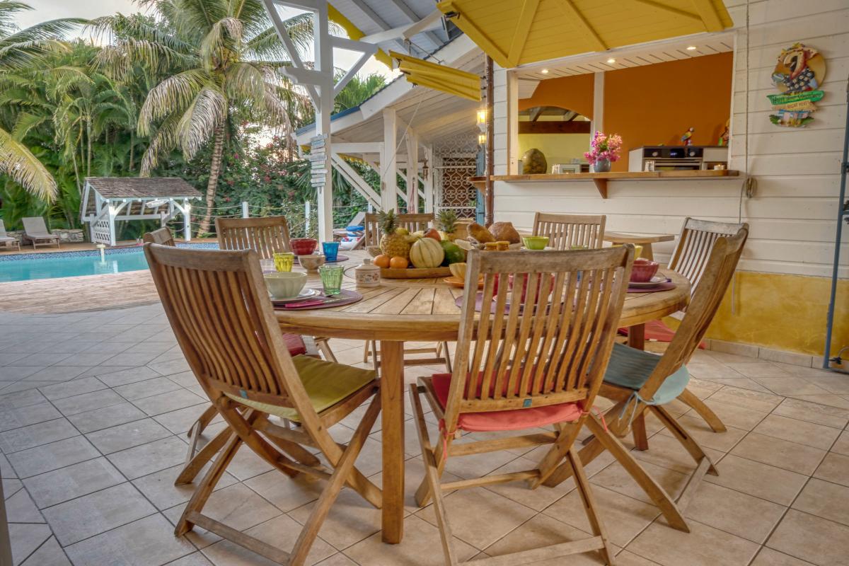 Location villa 7 chambres pour 16 personnes avec piscine Saint François Guadeloupe