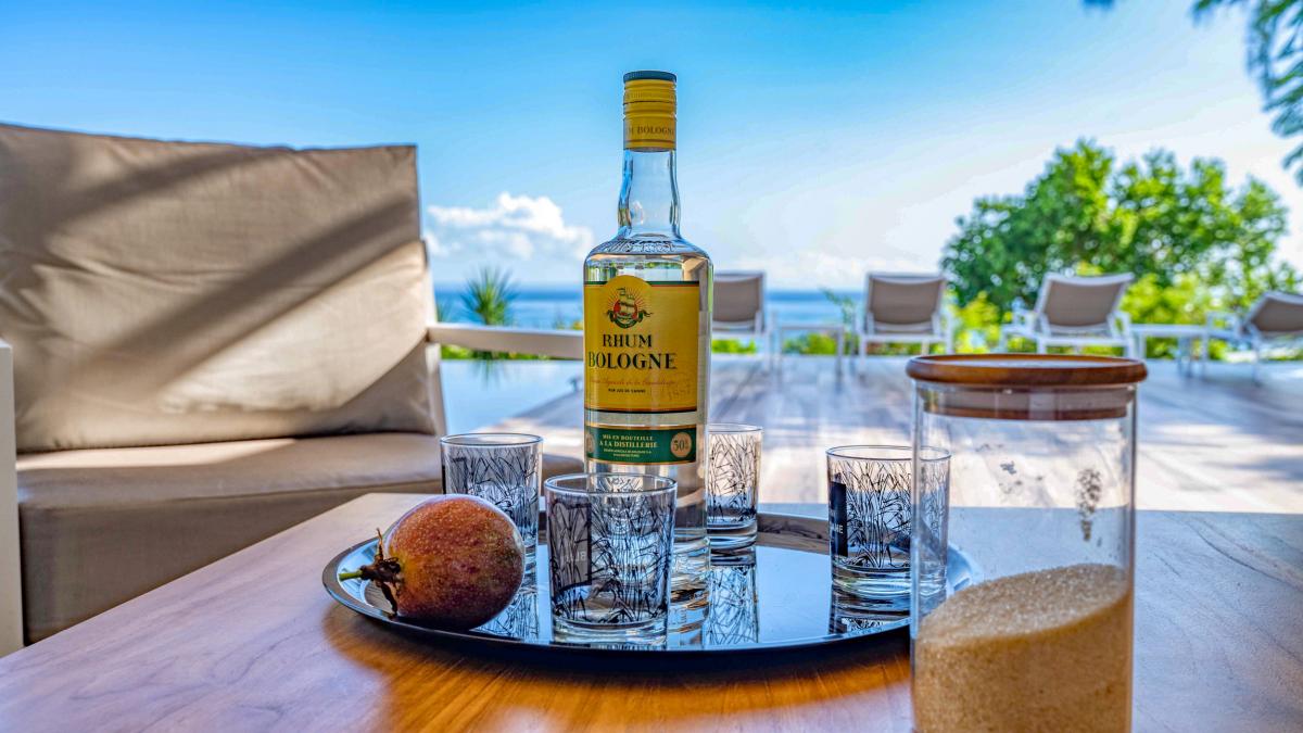 A louer St François guadeloupe villa 4 chambres 8 personnes avec piscine vue mer et accés plage