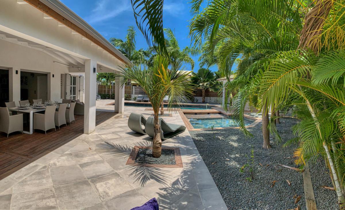 Location villa 4 chambres pour 8 personnes avec piscine à Saint François en Guadeloupe - villa Manzana 