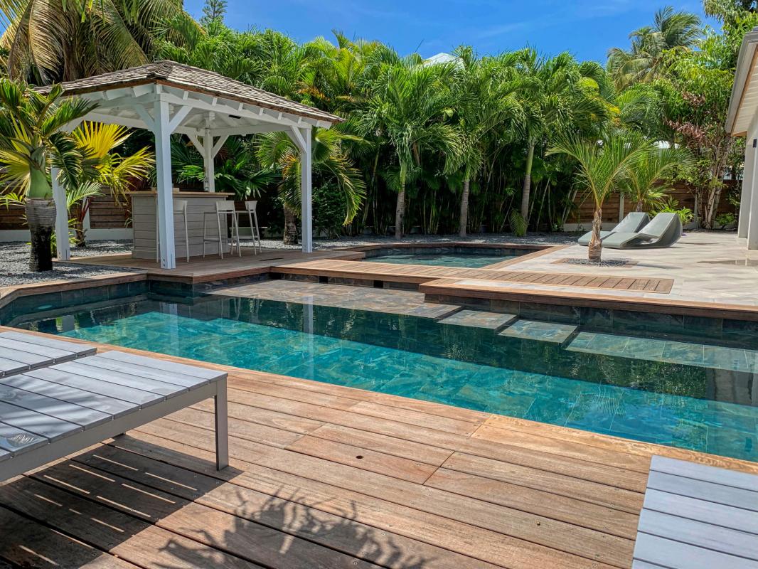 Location villa 4 chambres pour 8 personnes avec piscine à Saint François en Guadeloupe - villa Manzana 