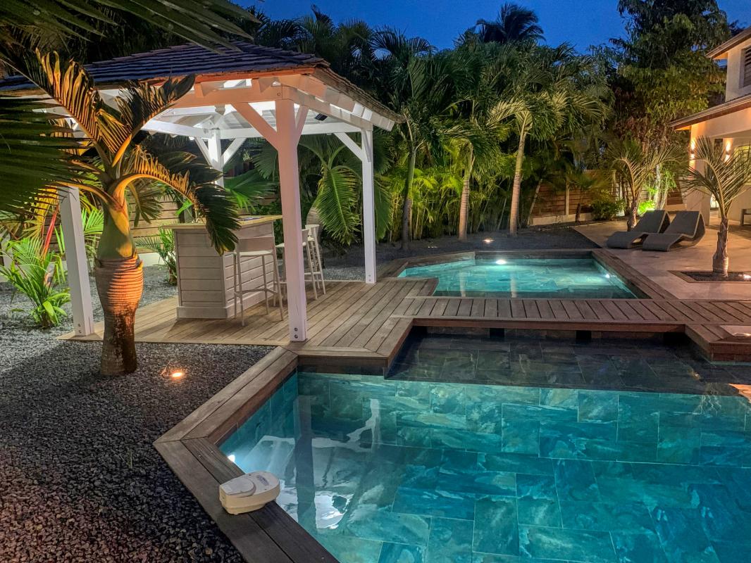 Location villa 4 chambres pour 8 personnes avec piscine à Saint François en Guadeloupe - villa Manzana 