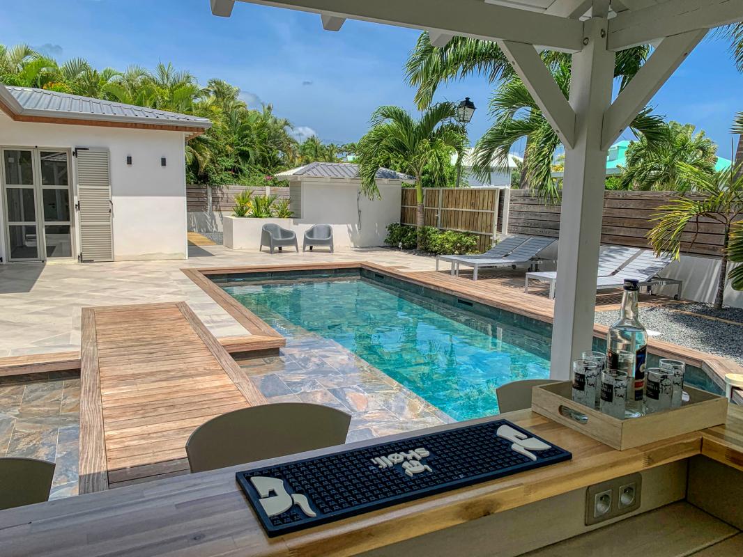 Location villa 4 chambres pour 8 personnes avec piscine à Saint François en Guadeloupe - villa Manzana 