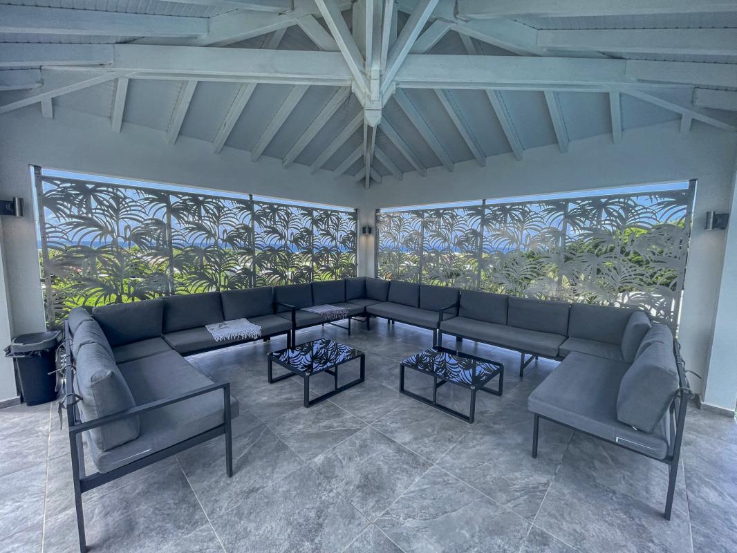 Location villa 14 personnes Saint François Guadeloupe-piscine vue mer-carbet