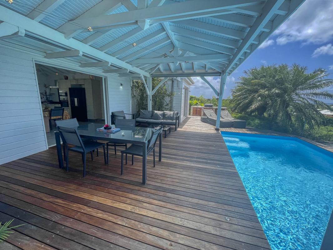Location villa Guadeloupe Saint François - Villa 2 chambres 4 personnes - tout confort piscine vue mer