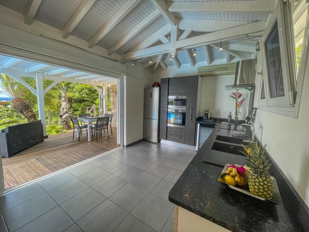 Location villa Guadeloupe Saint François - villa 1 chambre 2 adultes et 1 enfant - piscine et vue mer