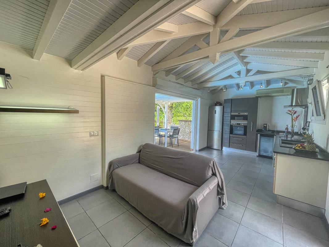 Location villa Guadeloupe Saint François - villa 1 chambre 2 adultes et 1 enfant - piscine et vue mer