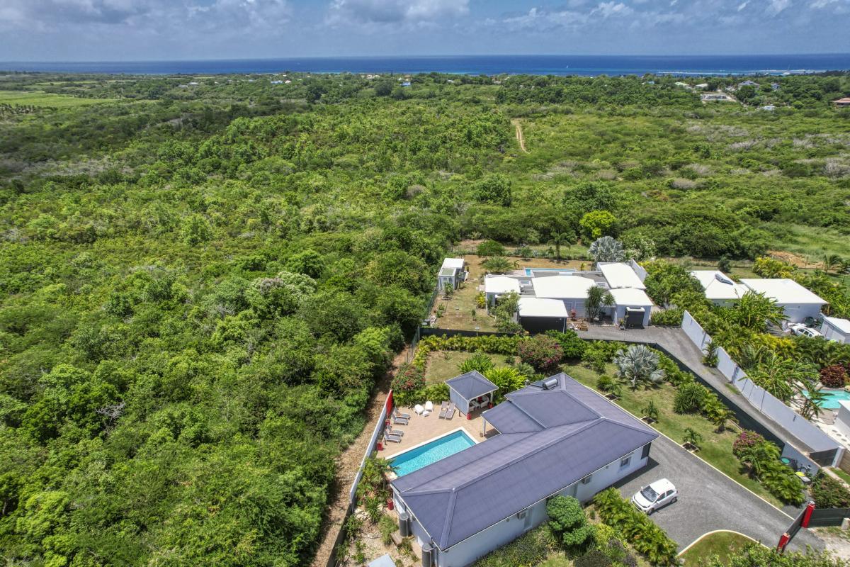 Location villa Guadeloupe Saint François - 3 suites avec salle de douche pour 6 personnes - Vue du ciel