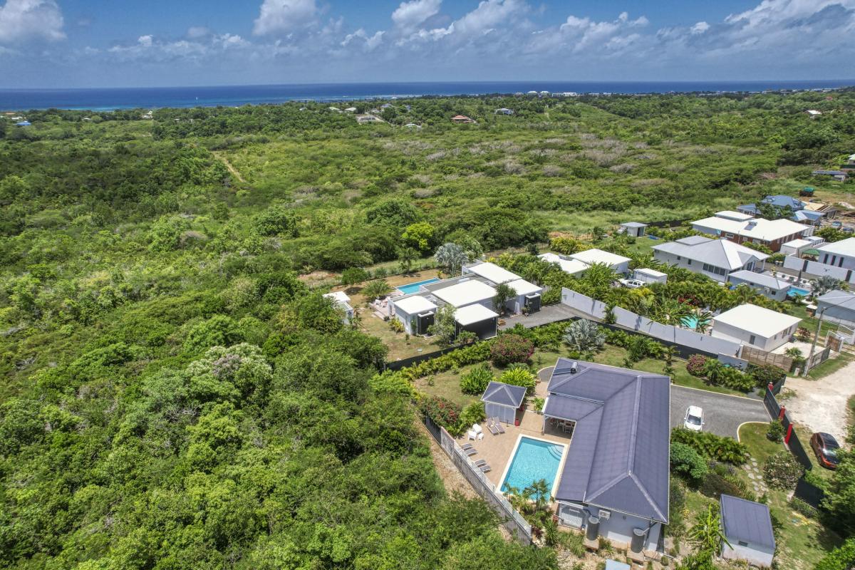 Location villa Guadeloupe Saint François - 3 suites avec salle de douche pour 6 personnes - Vue du ciel
