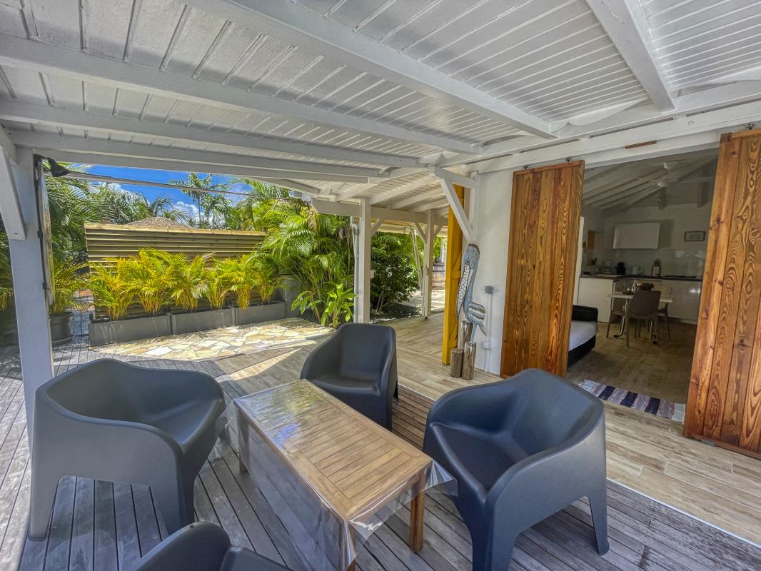 Location villa Guadeloupe Saint François - Terrasse