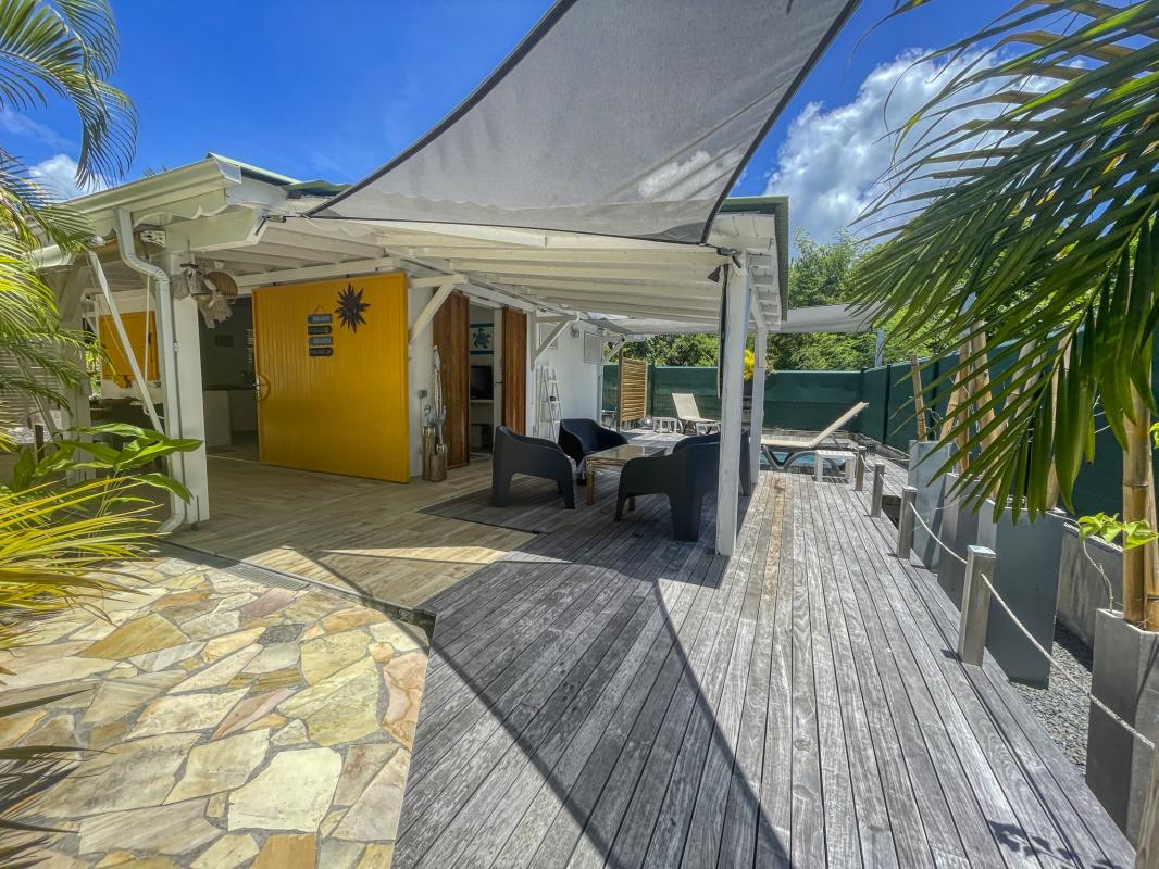 Location villa Guadeloupe Saint François - Terrasse