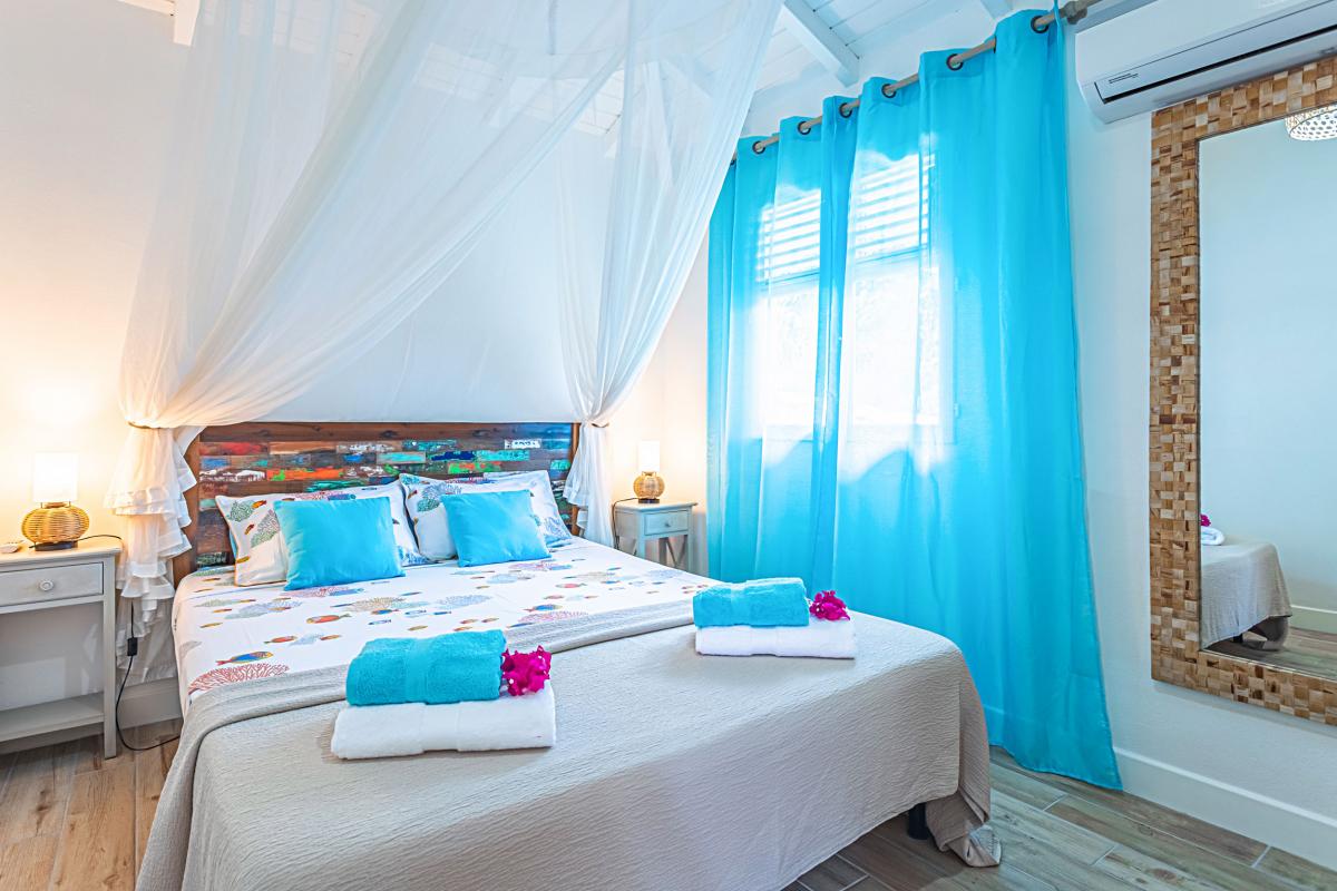 Location villa Guadeloupe Saint François - villa 1 chambre 2 personnes avec piscine 