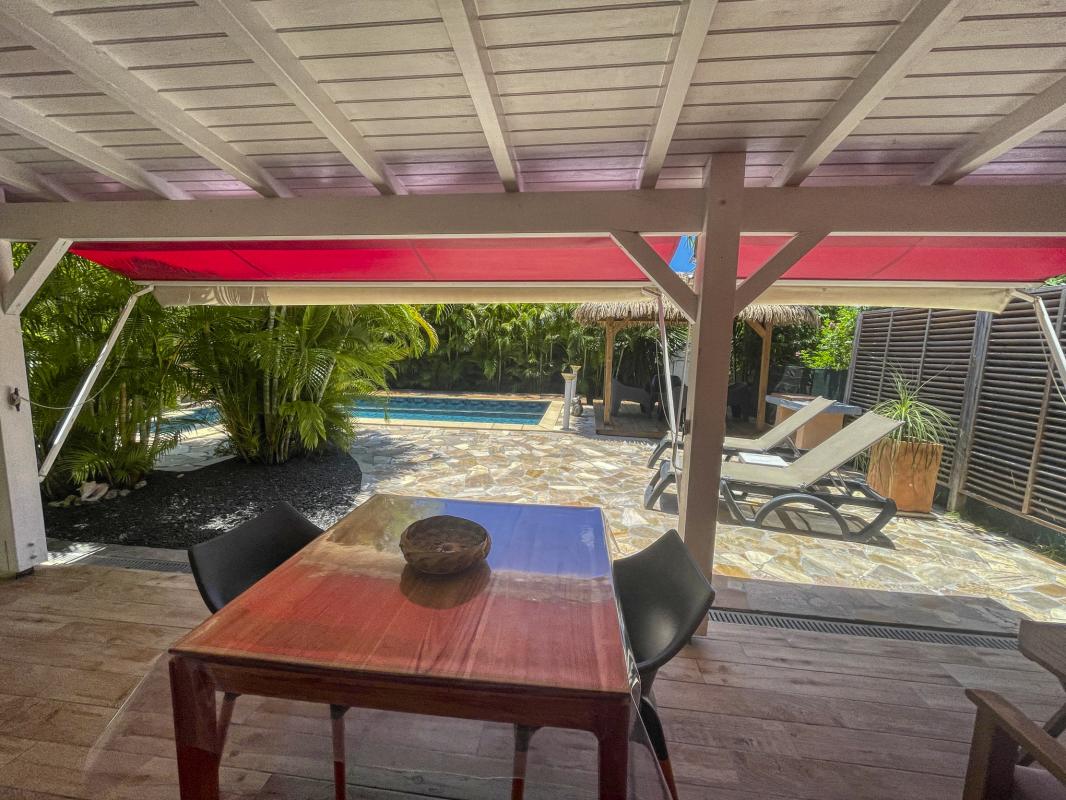 Location villa Guadeloupe Saint François - terrasse