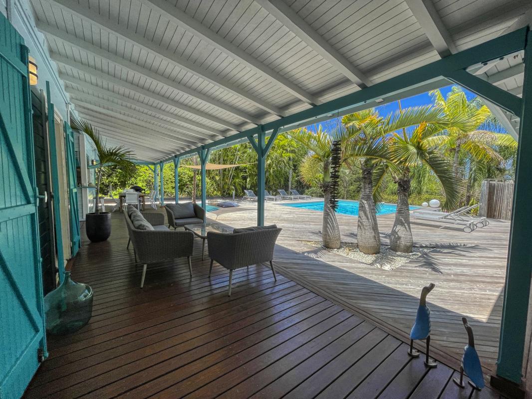Location villa Guadeloupe 12 personnes Terrasse