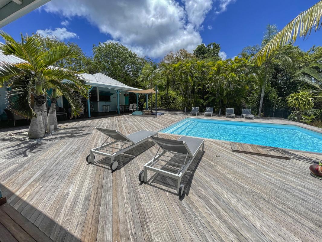 Location villa Guadeloupe 12 personnes transats